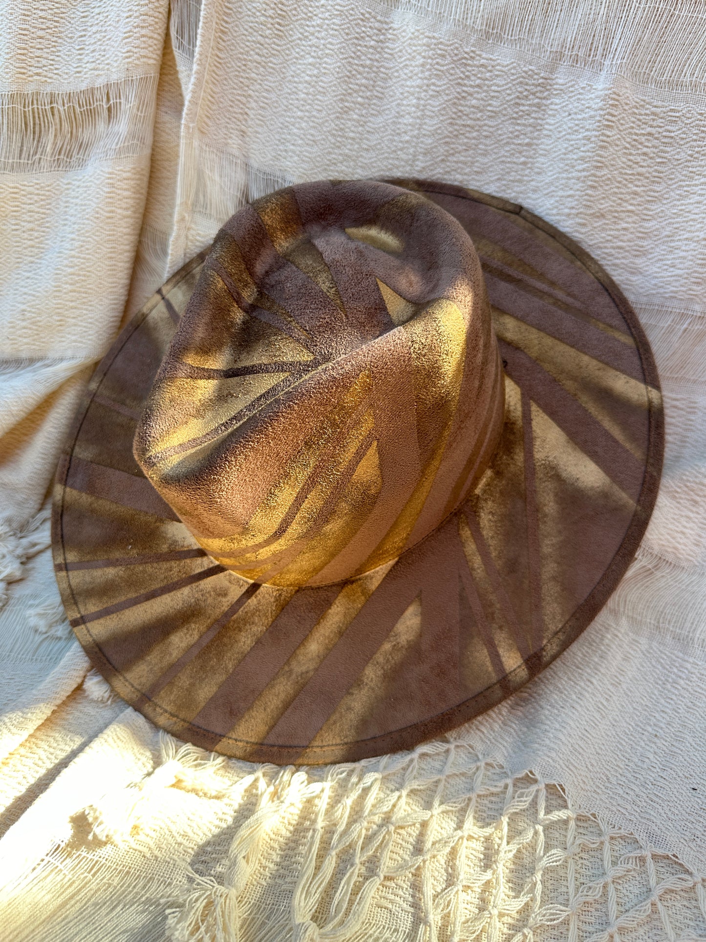 Art hat/ one-of-a-kind/fedora/ unisex hat/ widebrim fedora